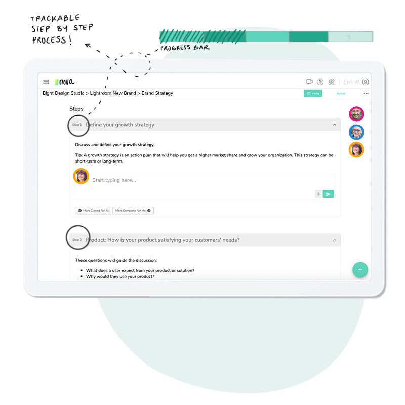 step tracking with nova work session steps tracking