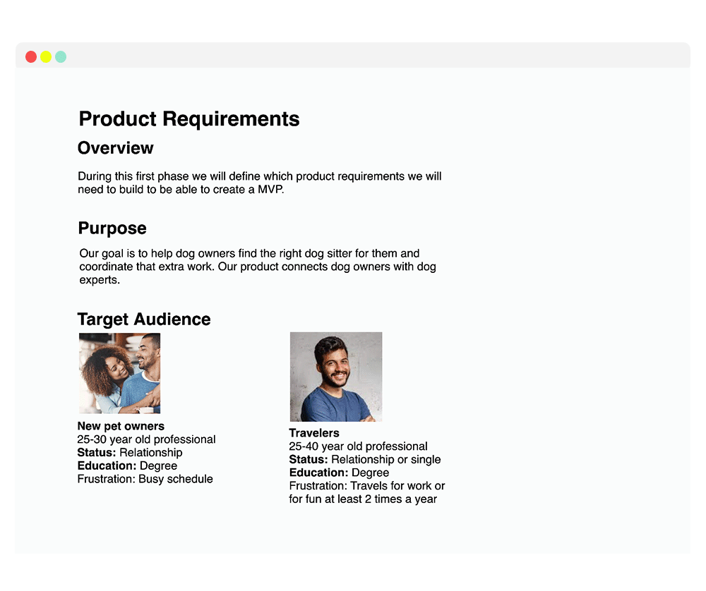 product requirements