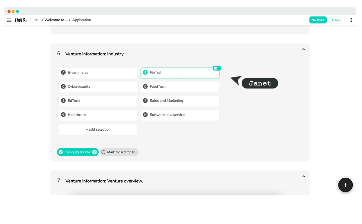 venture application venture application